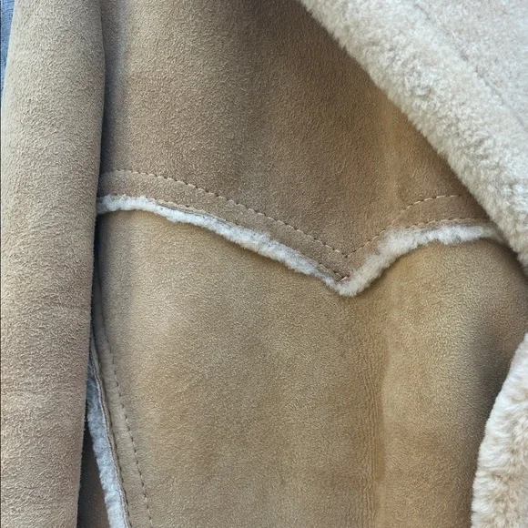 Vintage Sawyer of Napa Men's Tan Shearling Jacket Size 38 - Picture 4 of 16